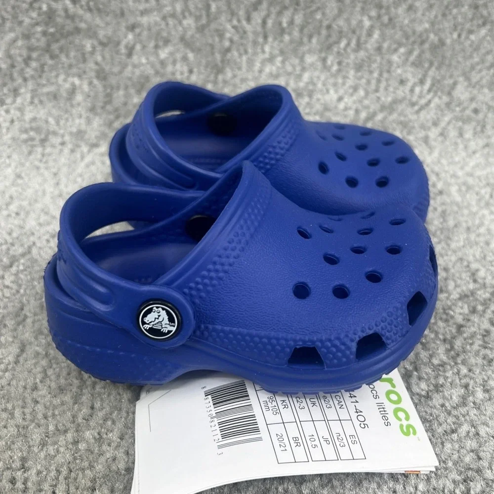 Crocs Classic Littles Clogs Toddler‎ Size C2/C3 Cerulean Blue New Boxed